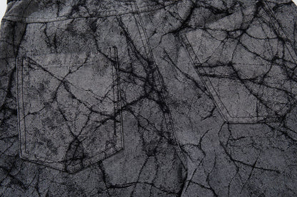 Deconstructed Irregular Wide Leg Denim Jeans WN23051