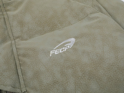 Letter Embroidery Stripe Puffer Jacket WN11494