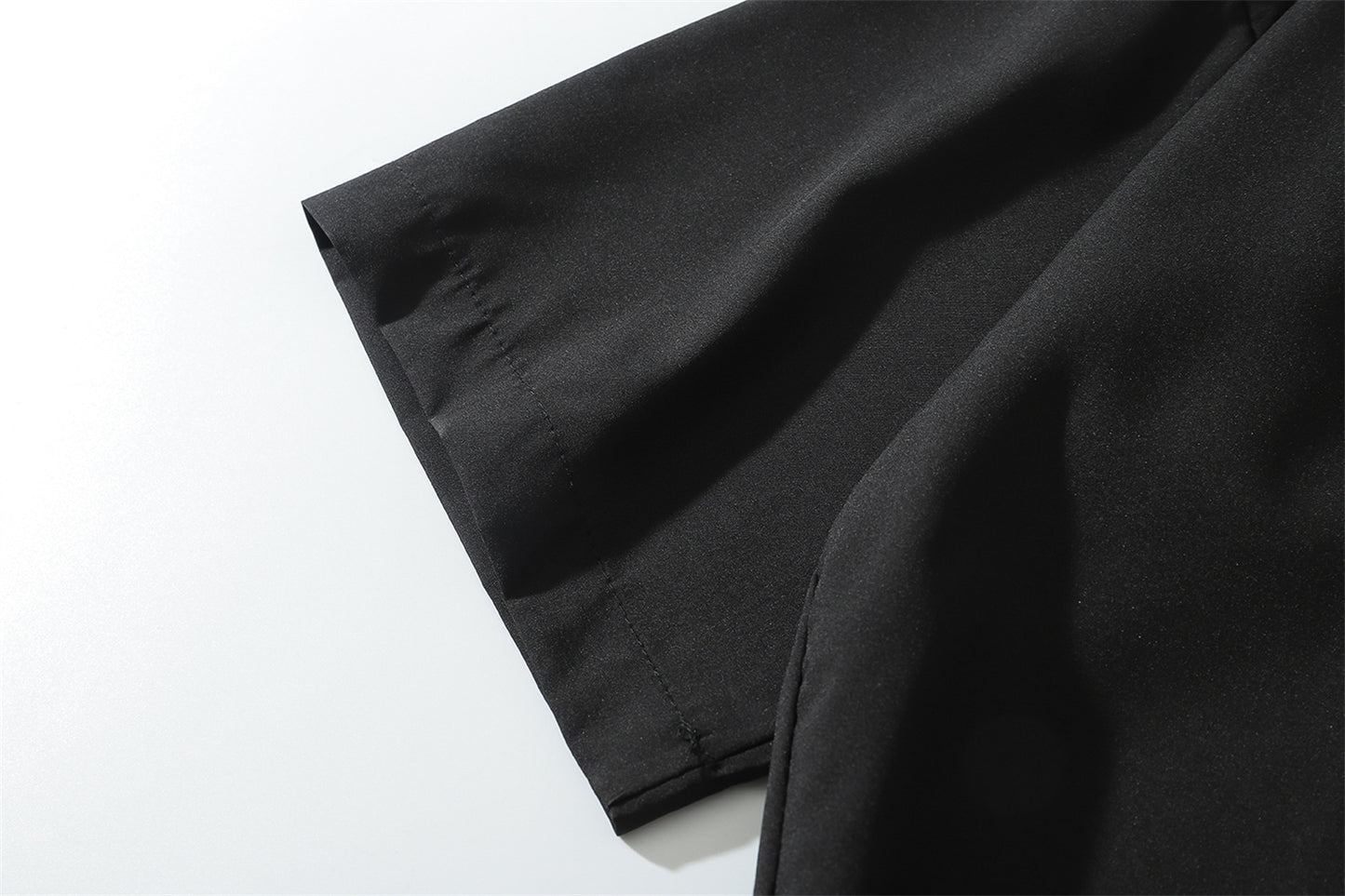 Oversize Plain Open Collar Shirt WN16202