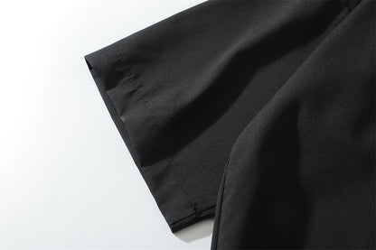 Oversize Plain Open Collar Shirt WN16202