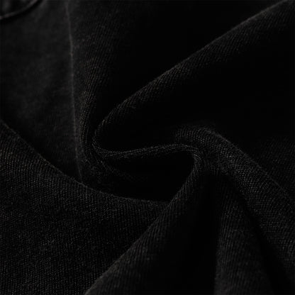 Heavy Washed Fade Stitching Short Sleeve T-Shirt WN25671