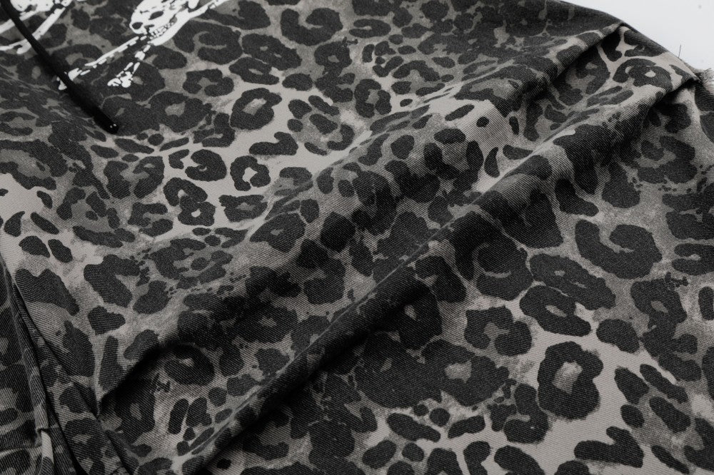 Leopard Graphic Wide Leg Pants WN28081