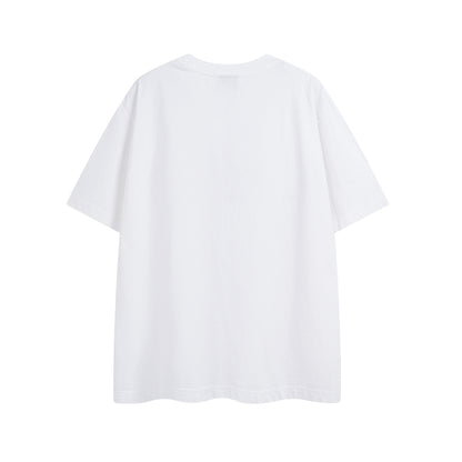 Washed Letter Print Short Sleeve T-Shirt WN25751