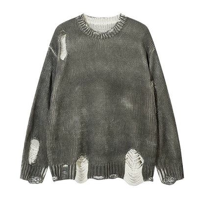 Damage Design Oversize Knit Sweater WN10920