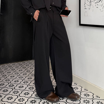 Pleats Wide Leg Trousers WN24993