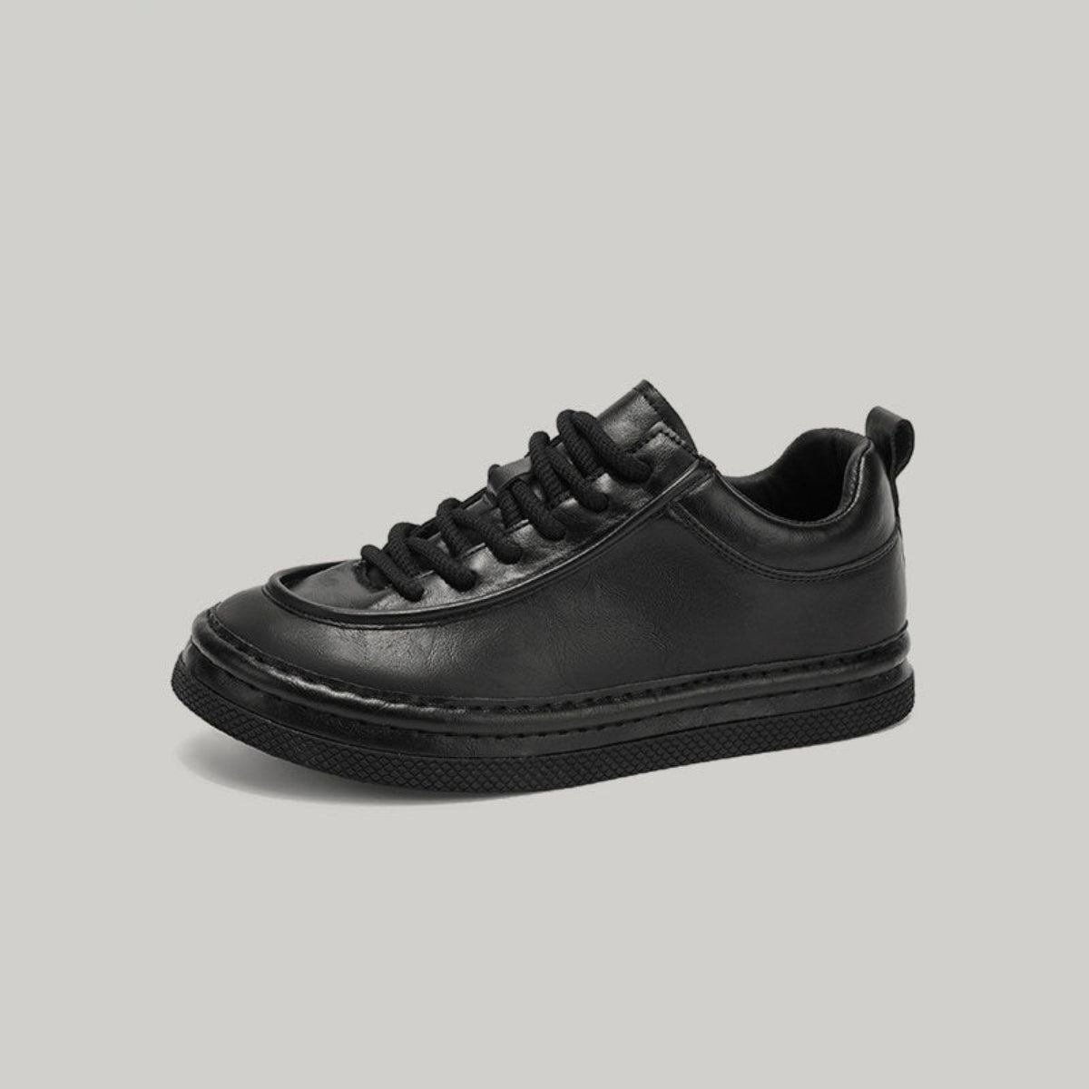 Waterproof PU Leather Lace-Up Sneakers WN23513