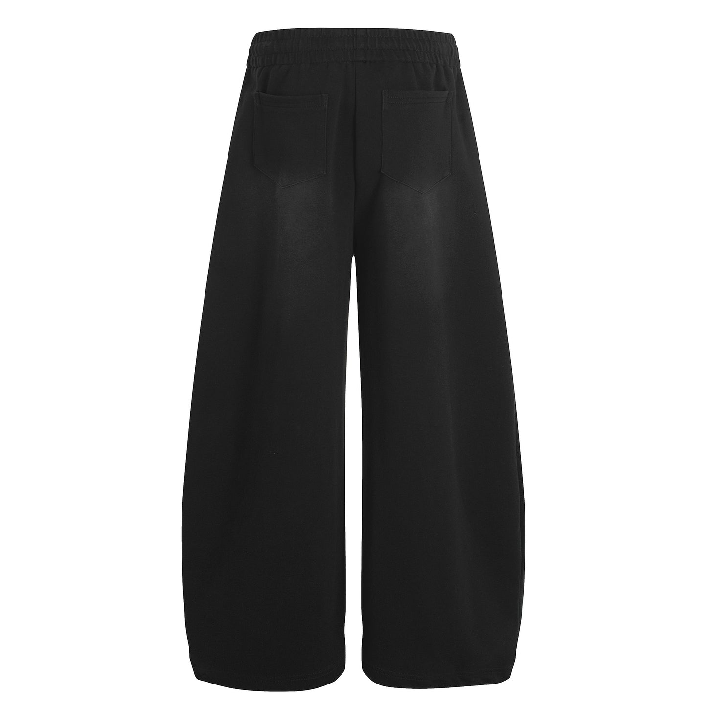Letter Print Deconstruction Wide Leg Barrel Sweatoants WN26100