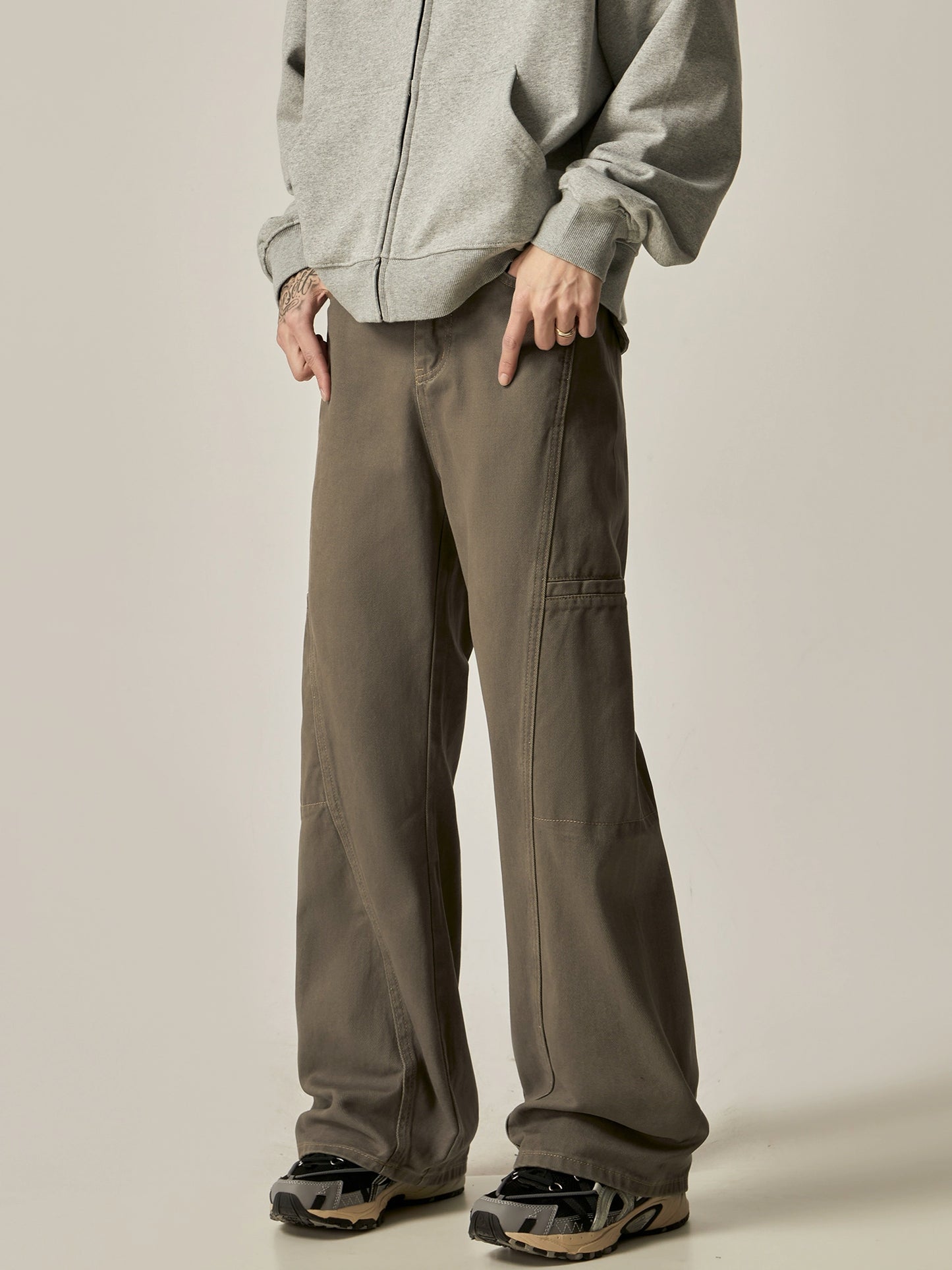 Wide-leg Straight Denim Jeans WN6222
