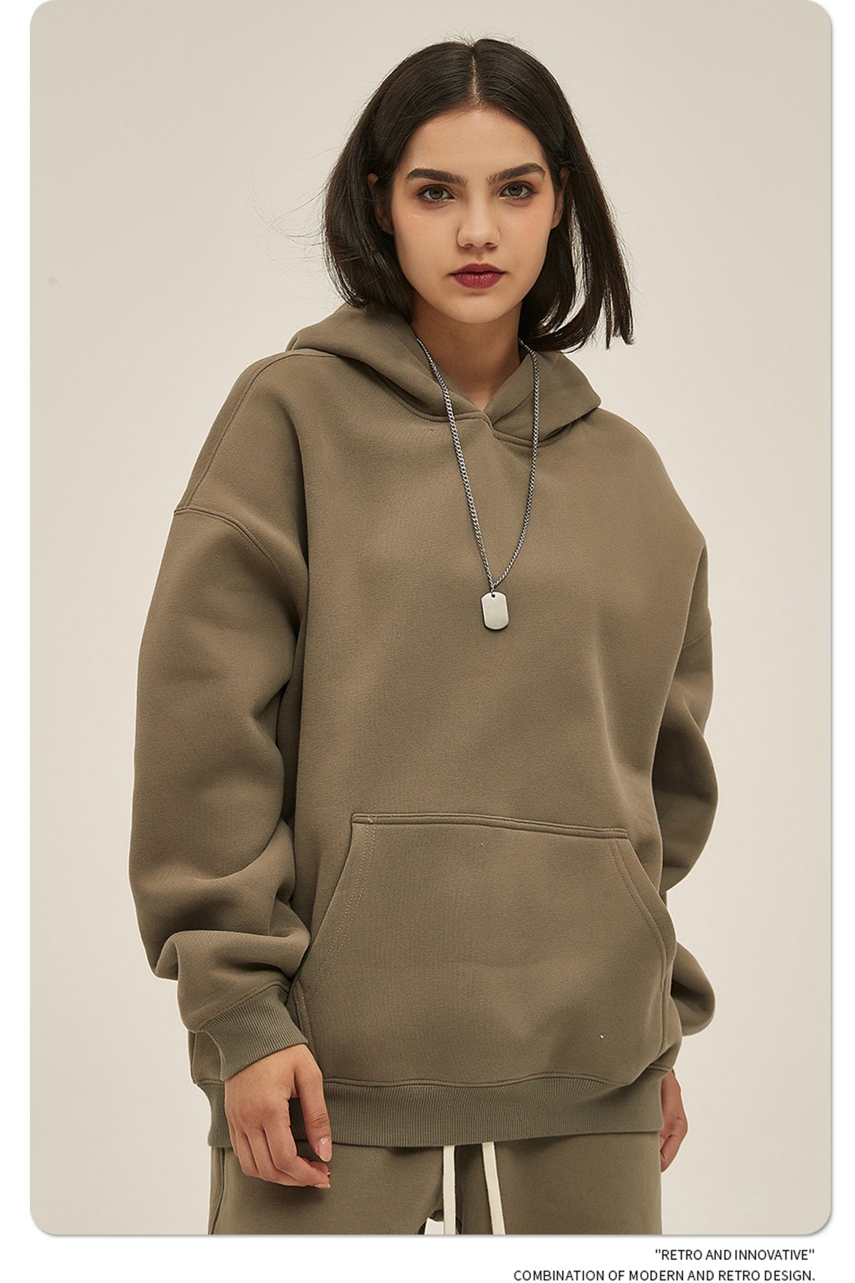 Oversize Heavyweight Hoodie & Heavyweight Sweatpants Setup WN6638-K