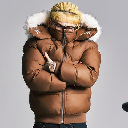 Warm Detachable Fur Collar Puffer Jacket WN21003