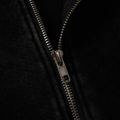 Washed Zipper Hoodie WN12941
