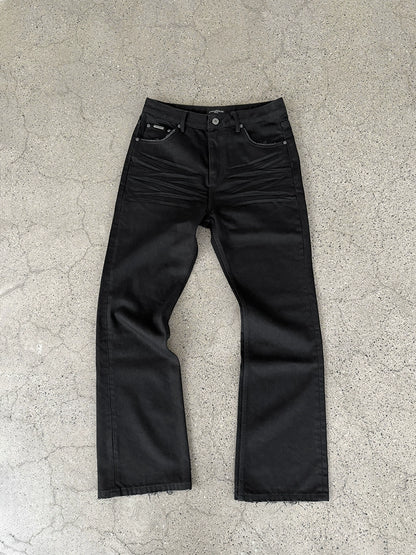 Washed Flare Denim Jeans WN17679