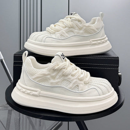 Platform Shell Toe Mesh Lace-Up Sneakers WN24832