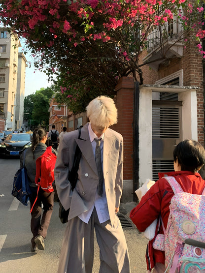 Tailored Jacket & Wide Leg Trousers Setup WN19890