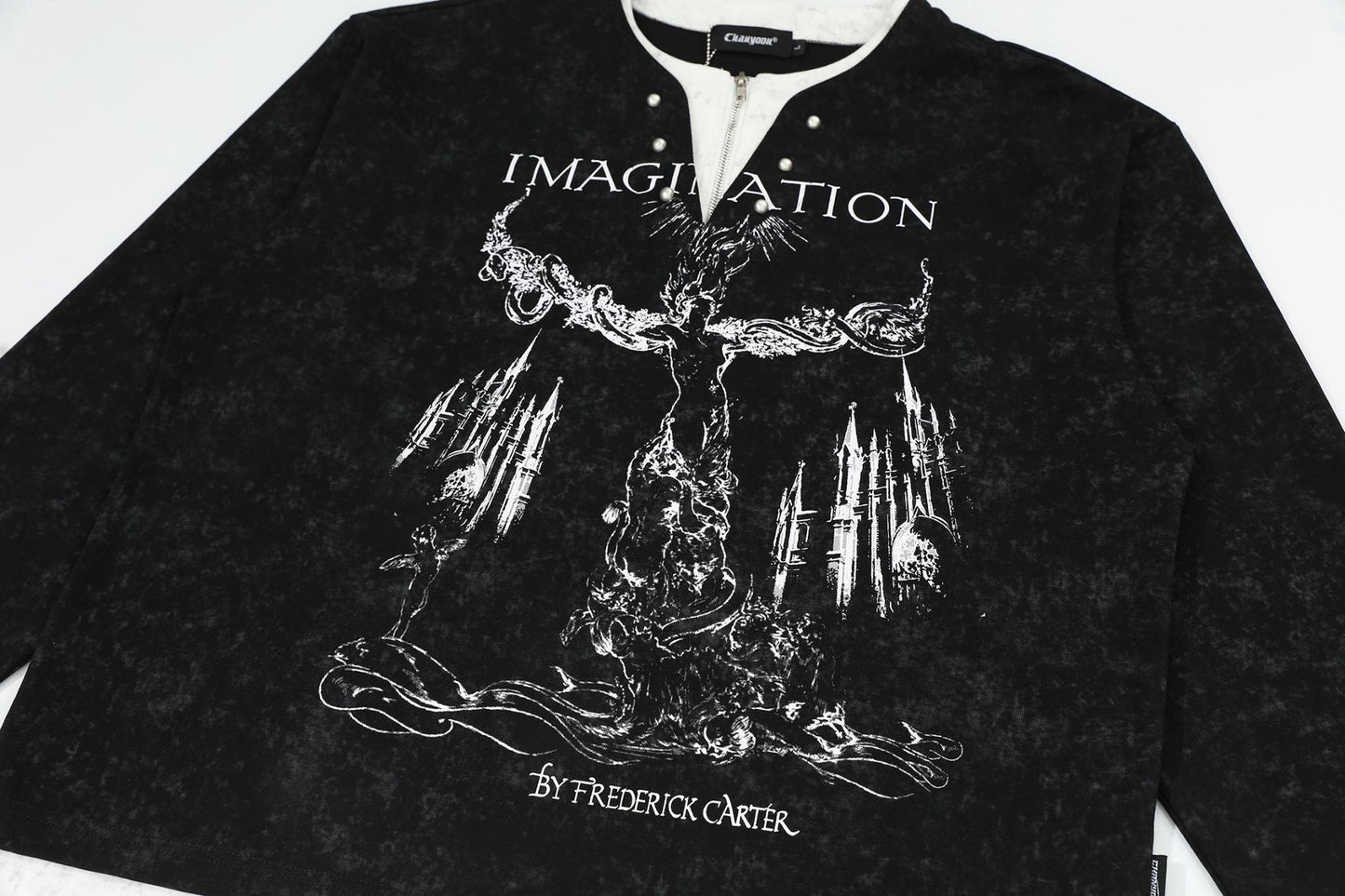 Fake Layered Oversize Long Sleeve T-Shirt WN14020