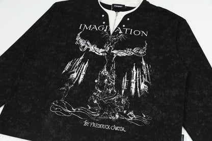 Fake Layered Oversize Long Sleeve T-Shirt WN14020