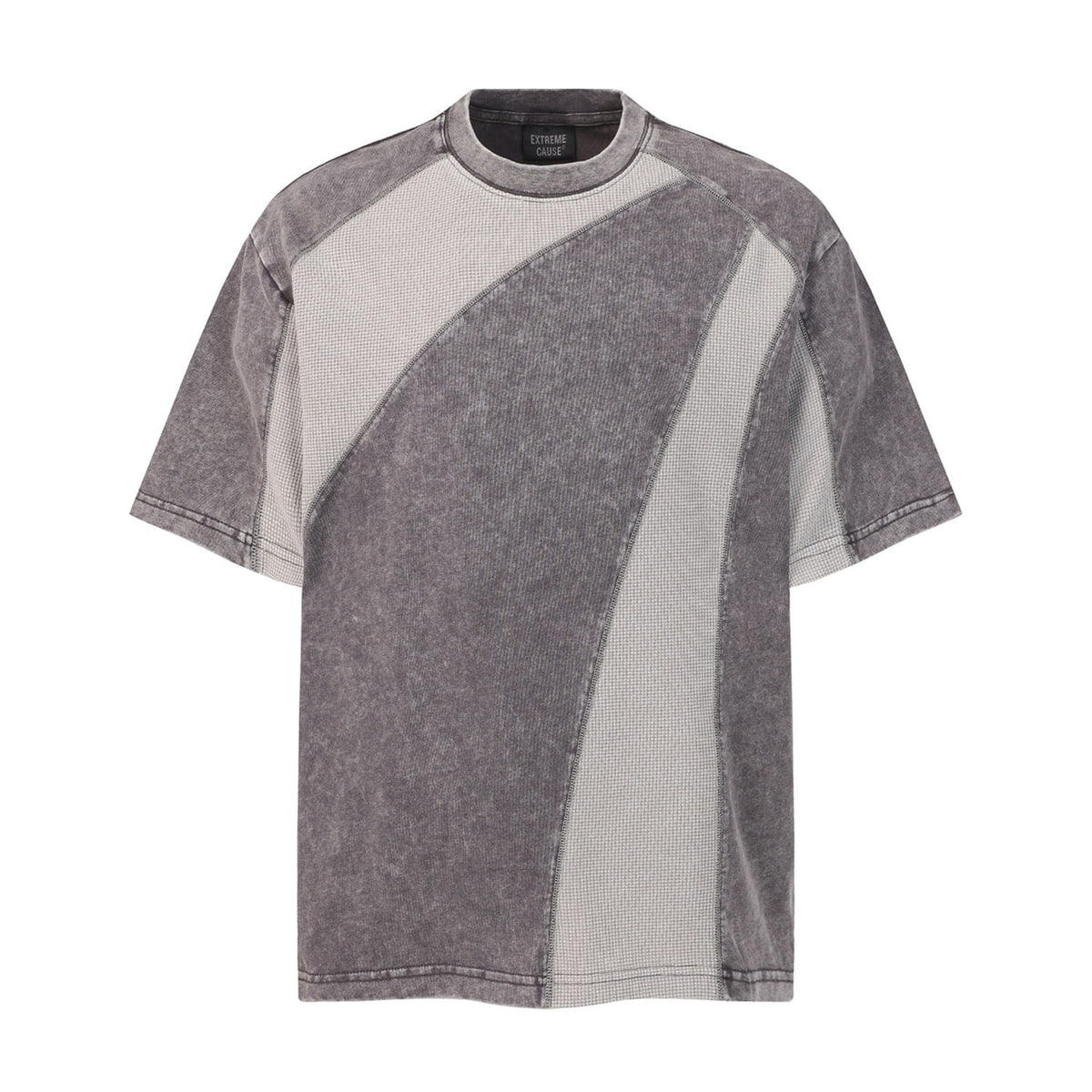 Waffle Panel Washed Short Sleeve T-Shirt WN26797
