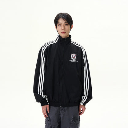 Three-Stripe Oversize Zipper Jacket WN9500