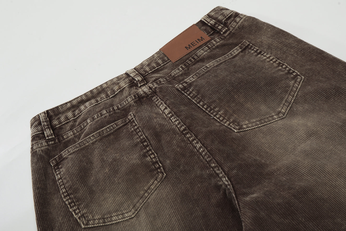 Washed Corduroy Straight Pants WN23064