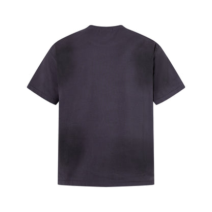 Washed Letter Print Short Sleeve T-Shirt WN25457