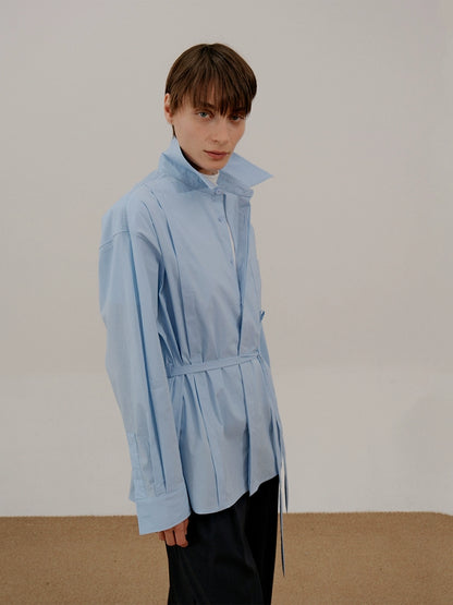 Belted Long Sleeve Shirt WN21532