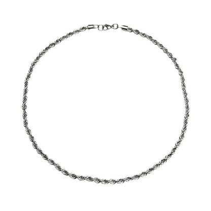 Twist Chain Titanium Steel Necklace WN19224