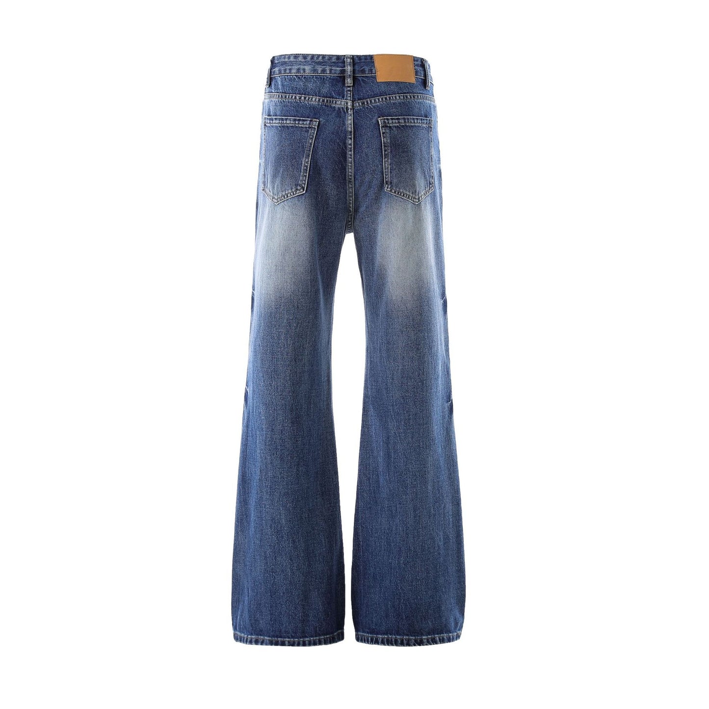 Washed Damage Flare Denim Jeans WN26095