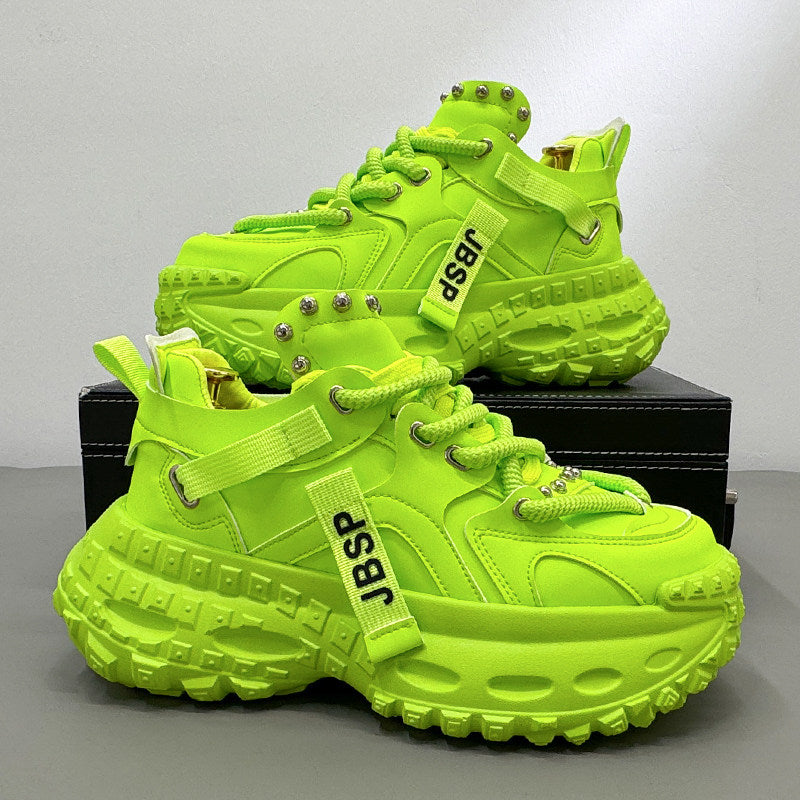 Chunky Platform Studded Lace-Up Sneaker Boots WN24821