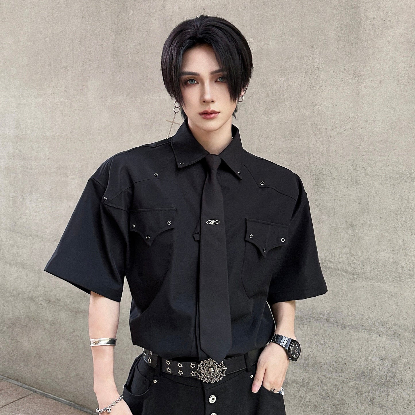 Oversize Pocket Short Sleeve Shirt WN25116