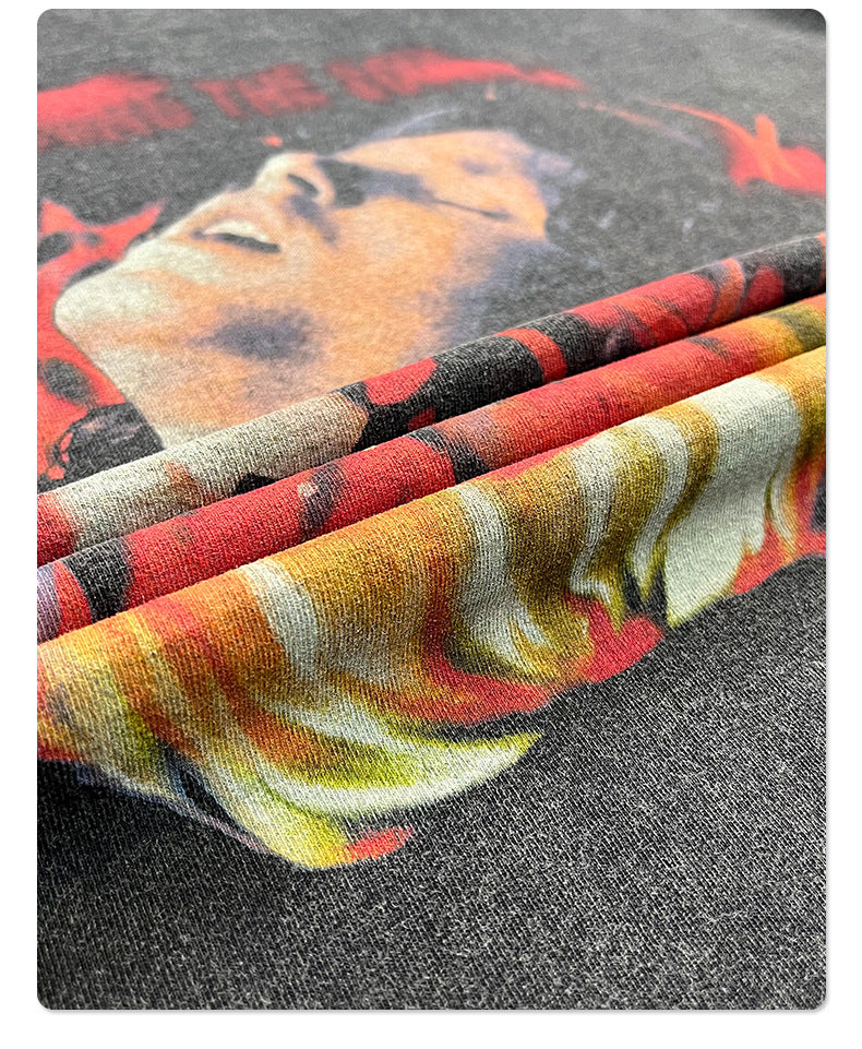 Graphic Print Oversize Short Sleeve T-Shirt WN16271