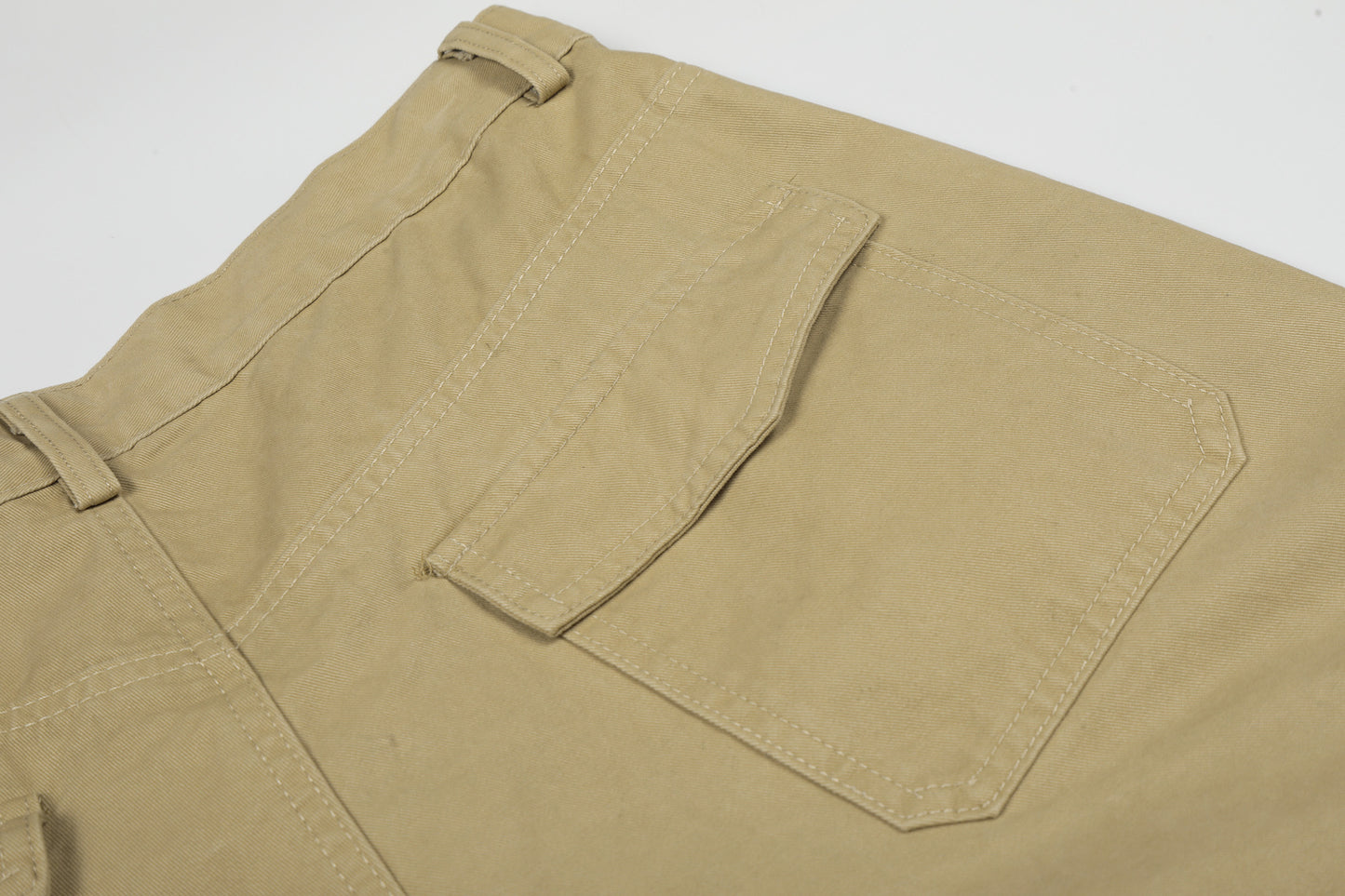 Washed Wide Leg Cargo Half Pants WN25647