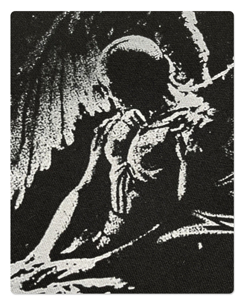 Fake Layered Print Oversize Long Sleeve T-Shirt WN9994