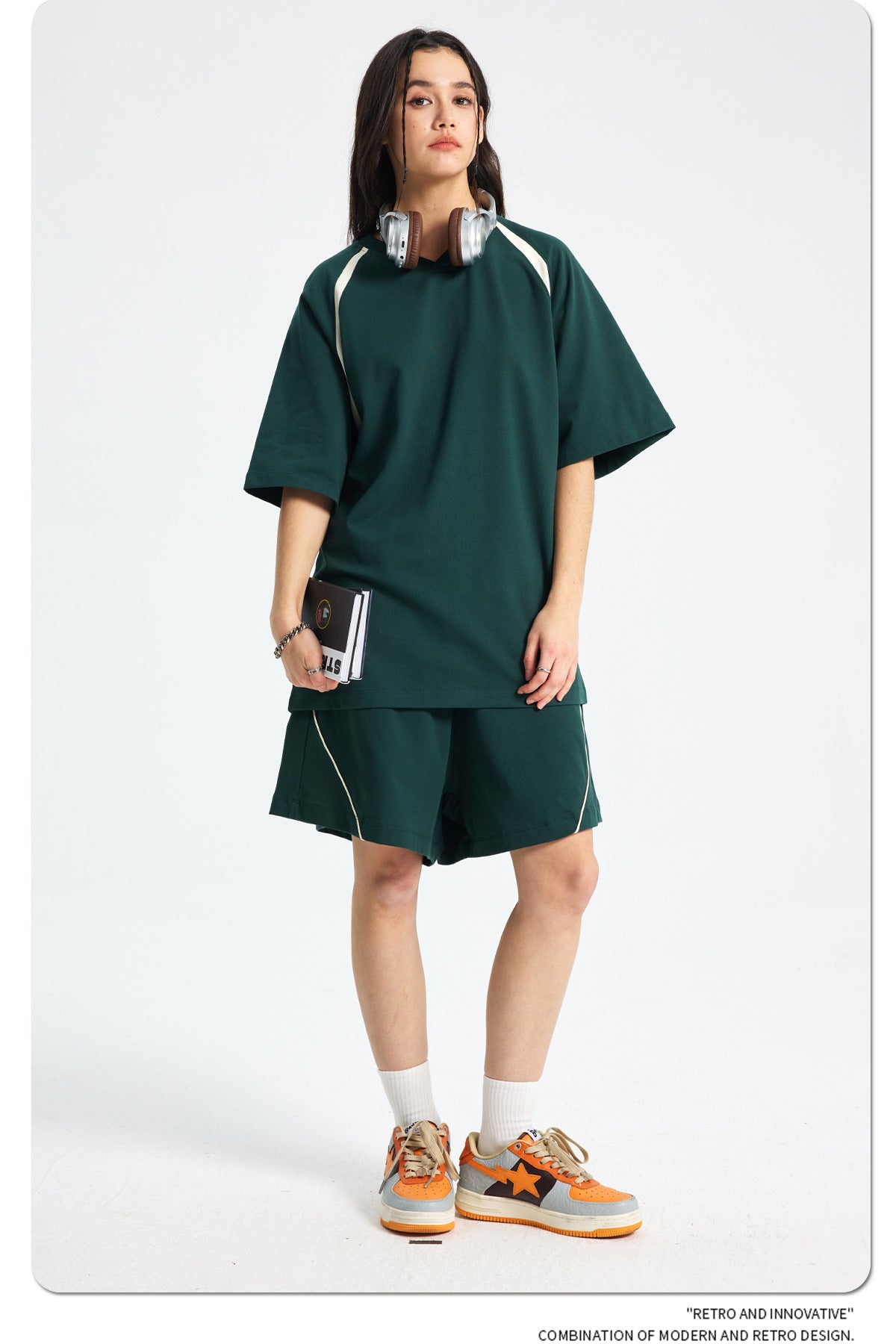 Quick-Dry Breathable Short Sleeve T-Shirt & Half Pants Setup WN16268