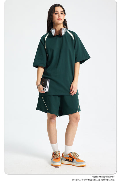 Quick-Dry Breathable Short Sleeve T-Shirt & Half Pants Setup WN16268