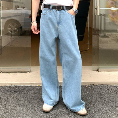 Light Washed Wide Leg Denim Jeans WN24879