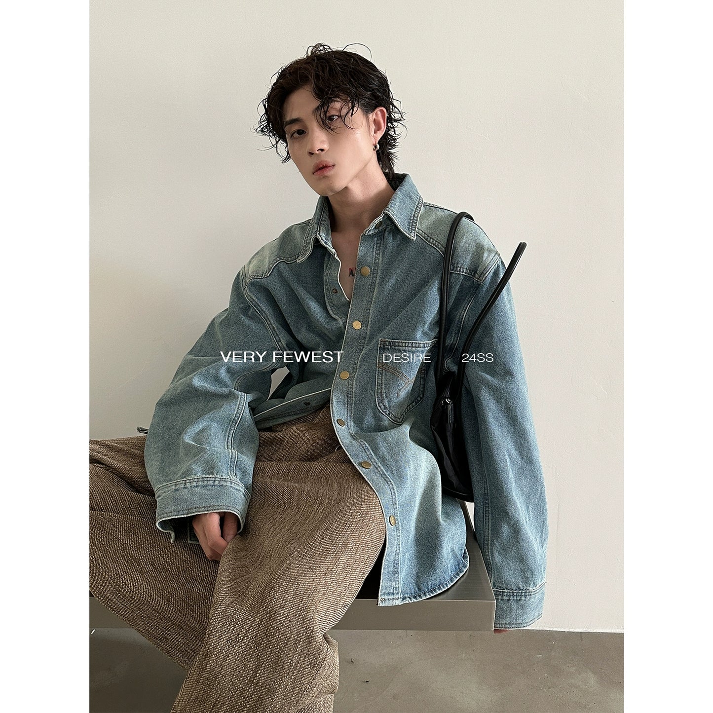 Heavyweight Washed Denim Shirt WN8950