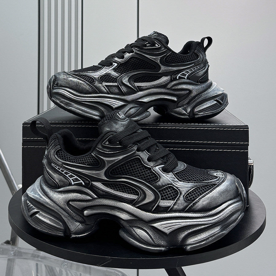 Thick-Soled Height-Increasing Dad Sneakers　WN24733