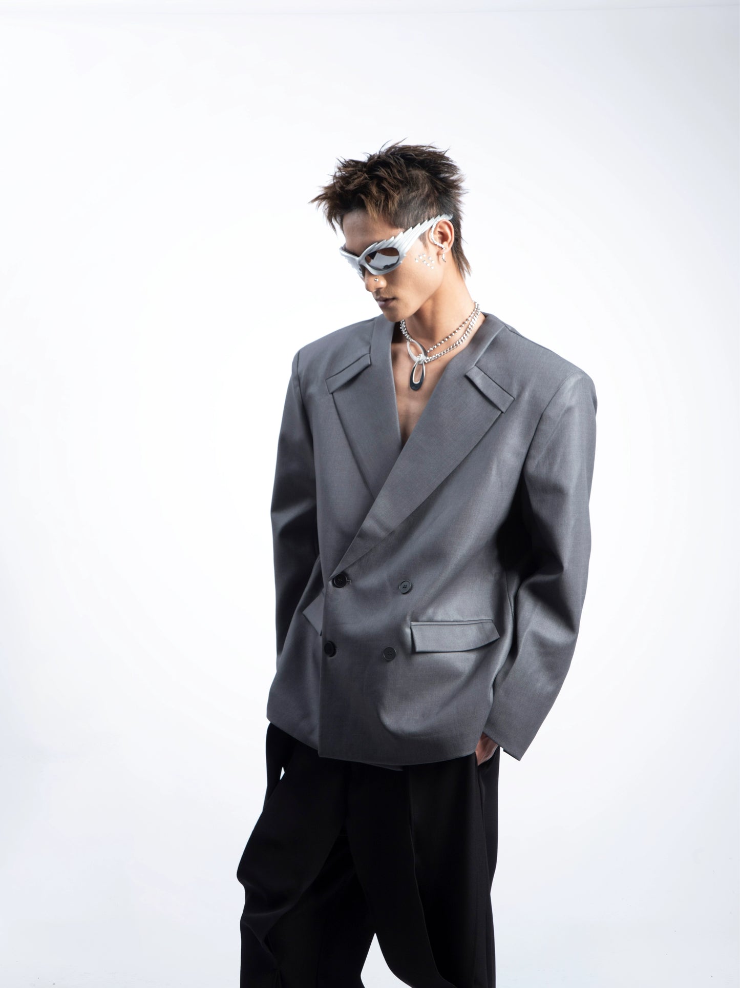 Structured Oversize Tailored Jacket WN20634