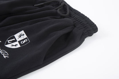 Spray Paint Gradient Embroidery Wide Leg Sweatpants WN28007