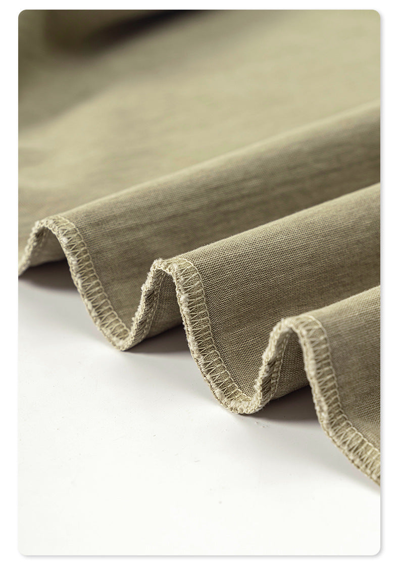 Washed Oversize Short-sleeve T-shirt WN6453