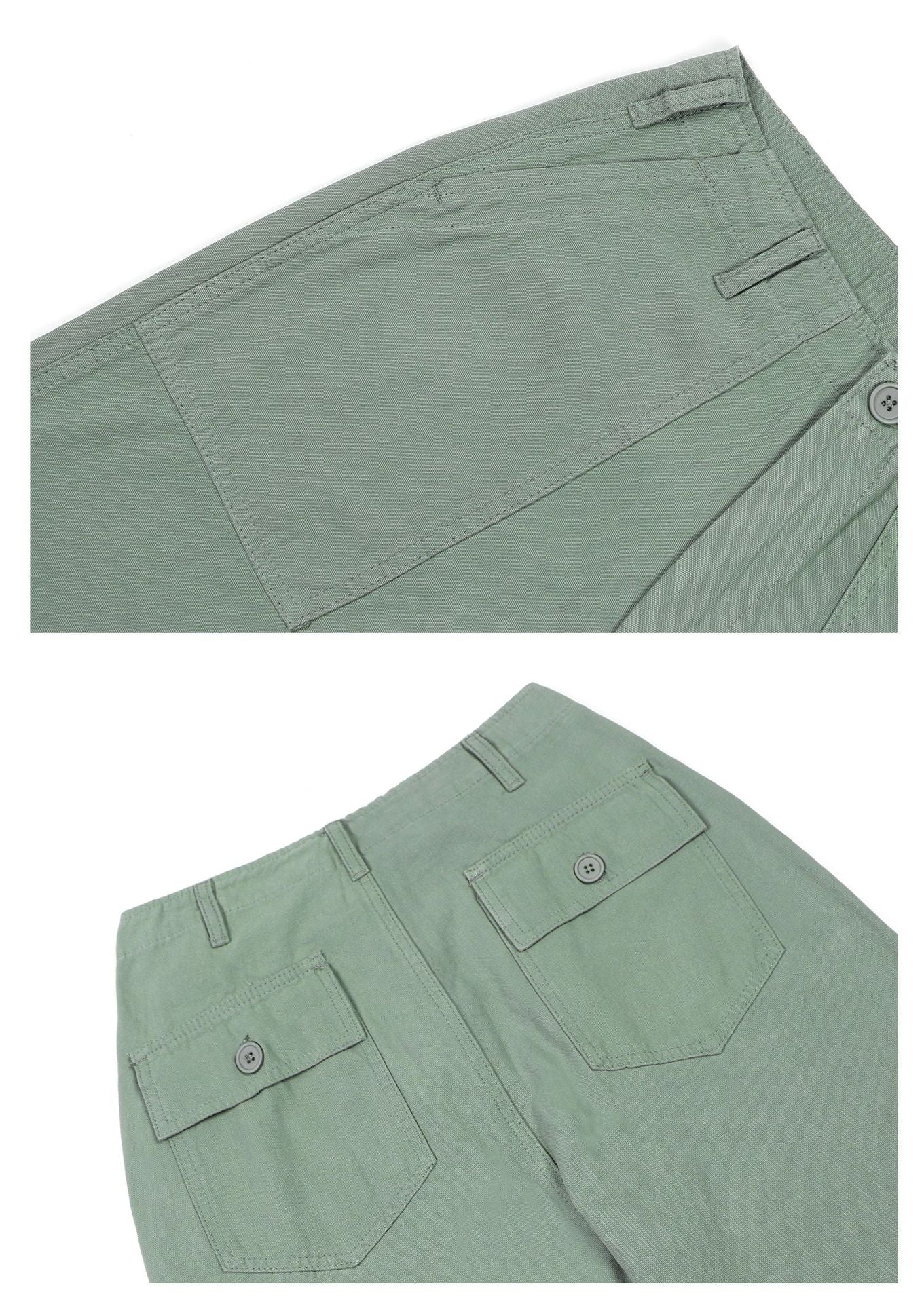 Washed Straight Wide Leg Work Pants WN26378
