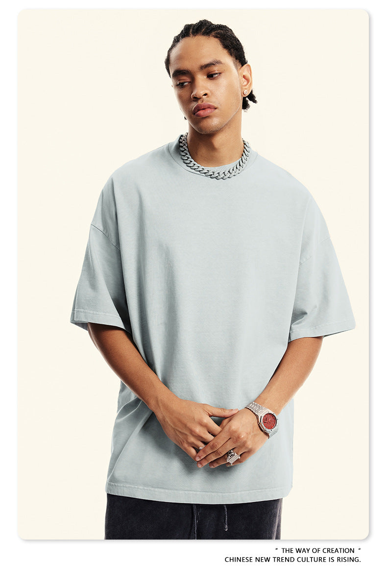 Washed Oversize Short-sleeve T-shirt WN6454