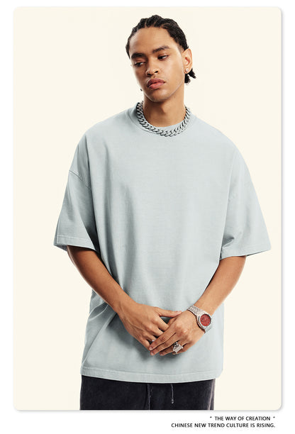 Washed Oversize Short-sleeve T-shirt WN6454