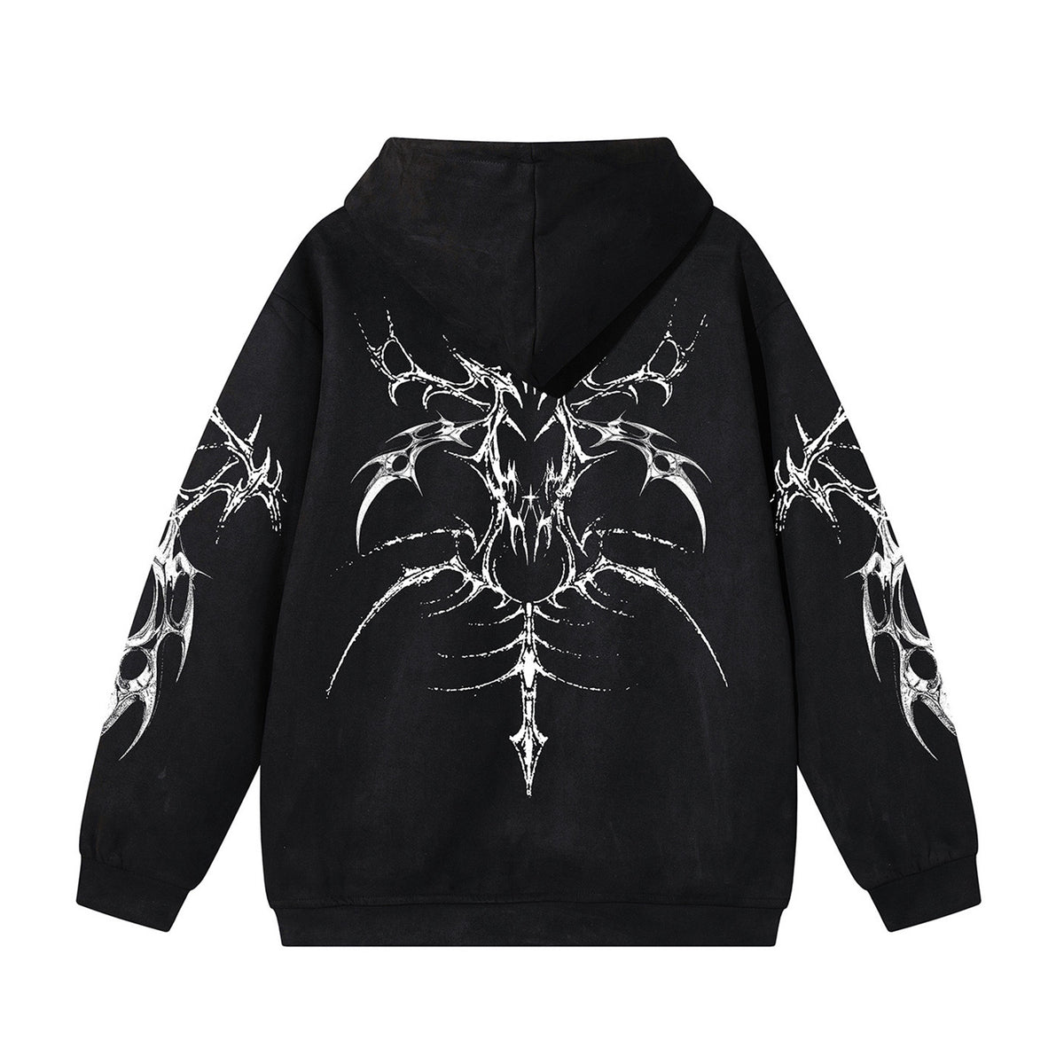 Gothic Graphic Kangaroo Pocket Hoodie WN26950