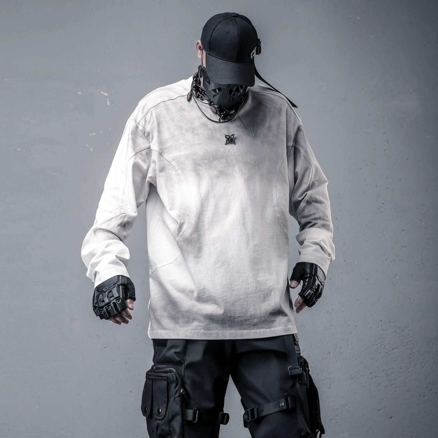 Wash Oversize Long Sleeve T-Shirt WN22397