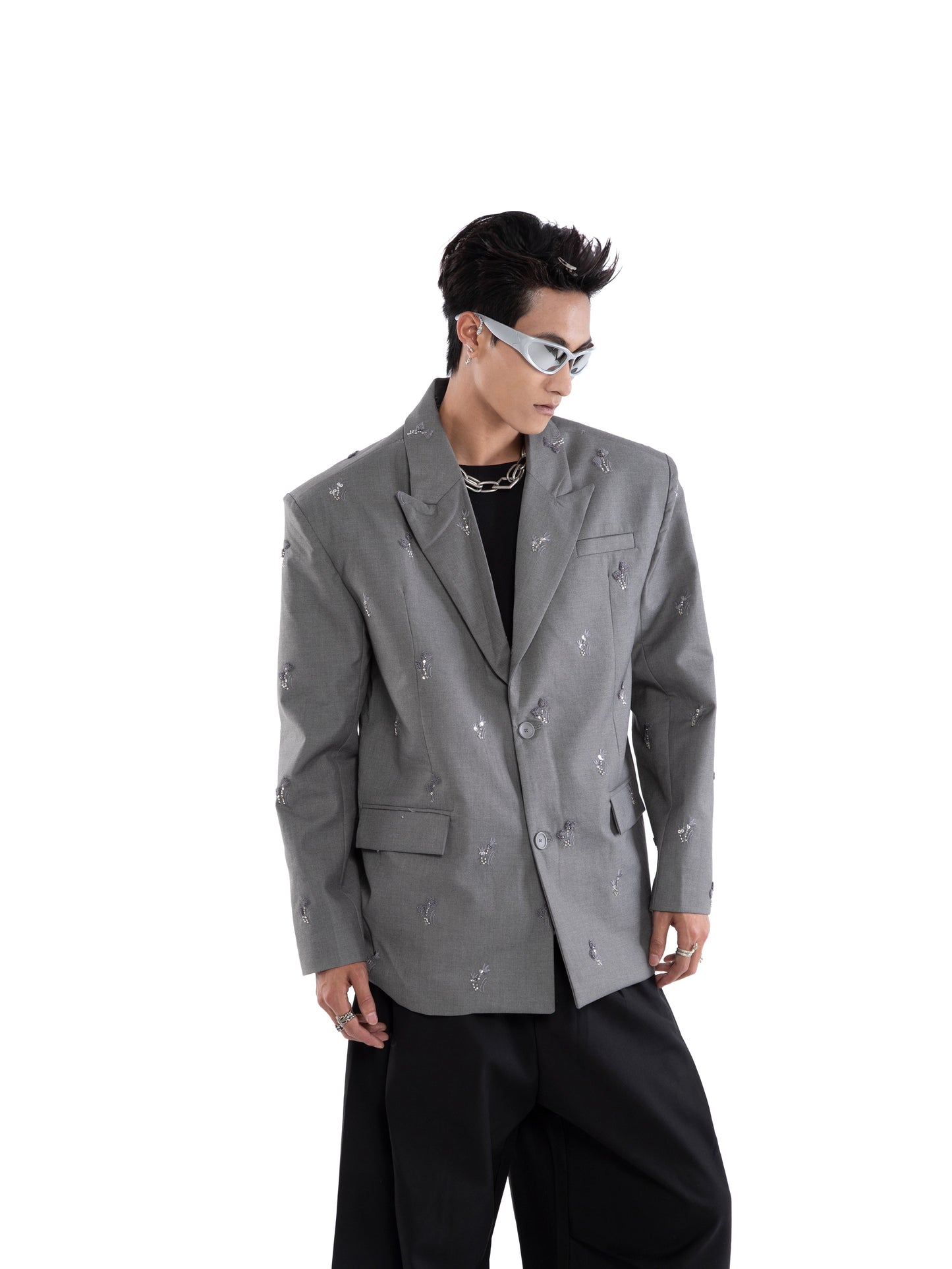 3D Stud Tailored Jacket WN20653