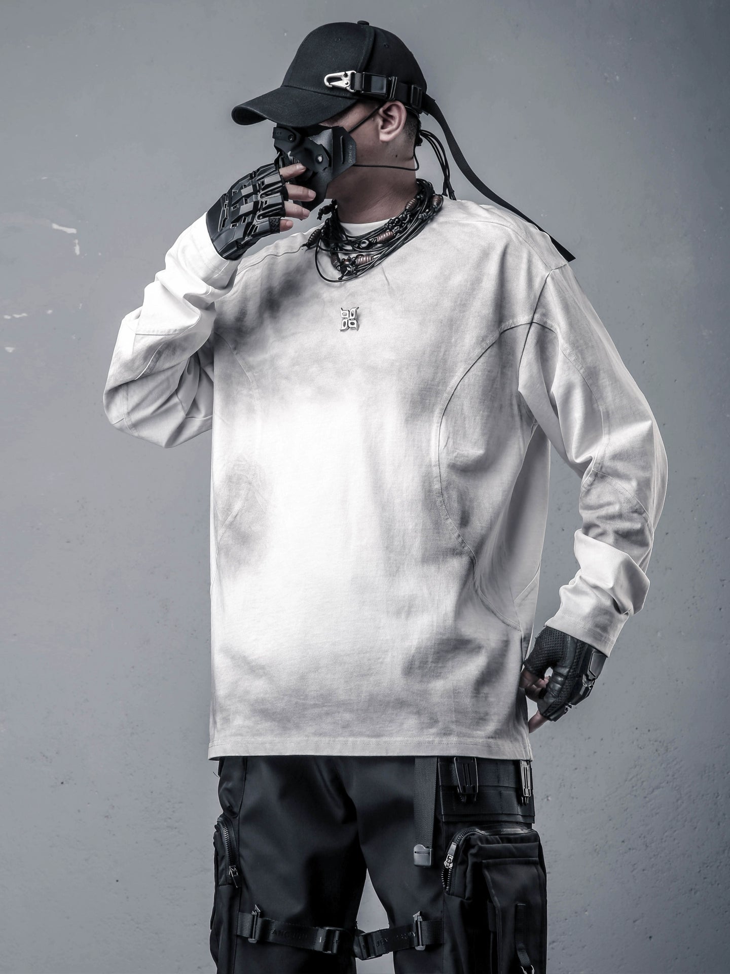 Wash Oversize Long Sleeve T-Shirt WN22397