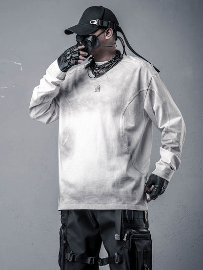 Wash Oversize Long Sleeve T-Shirt WN22397