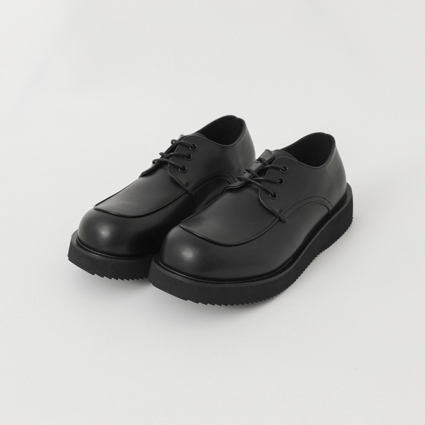 Thick Sole Lace-Up PU Leather Derby Shoes WN21266
