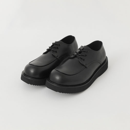 Thick Sole Lace-Up PU Leather Derby Shoes WN21266
